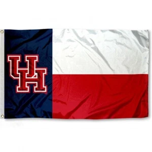 HOUSTON COUGARS 3'X5' FLAG BANNER ***100% FULL COLOR ON BOTH SIDES OF FLAG*** - Picture 1 of 4