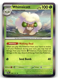 Whimsicott 015/162 Holo Rare SV05: Temporal Forces LP - Picture 1 of 2