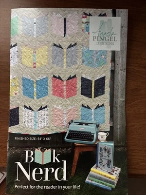BOOK NERD QUILT PATTERN - Image 1 of 2