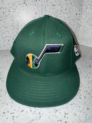 Юта Jazz шляпа крышка мужской синий зеленый Adidas Flexfit 210 резинке 7 1/4 - 7 5/8 - Изображение 1 из 4