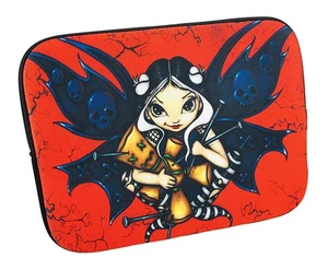 Zeckos Red Black `Fairy Voodoo` Strangeling Fairy Tablet Sleeve - Zdjęcie 1 z 5