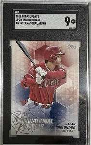 Shohei Ohtani Rookie 2018 Topps Update Series An International Affair SGC 9 - Picture 1 of 2