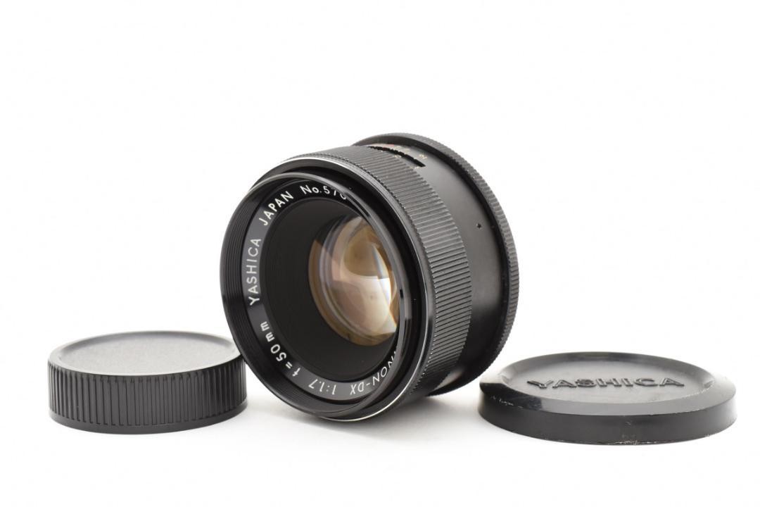 Yashica Camera Lenses 50mm Focal f/1.7 Maximum Aperture for