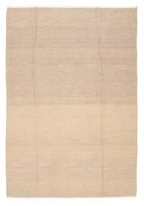 Vintage Hand Woven Carpet 5'4" x 7'9" Traditional Wool Kilim Rug - Picture 1 of 9