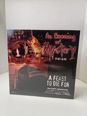 AN EVENING OF MURDER Party Game A Feast To Die For Mystery Theme for 8 players - Image 1 of 2