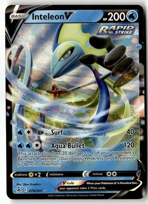 Inteleon V Ultra Rare SWSH08: Fusion Strike 078/264 NM - Image 1 of 2