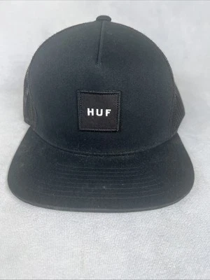 Gorra HUF Snapback Malla Gorra Para Hombres Negra Blanca Ropa de Calle Skateboarding Patinaje Foto 1 de 4