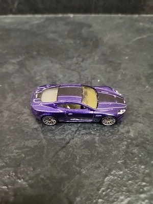 Aston Martin DBS Hot Wheels car R6459 2010 Mattel purple racing S4 - Image 1 of 4