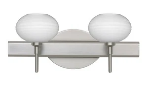 Besa Lighting 2SW-561207-LED-SN Lasso Bathroom Vanity Light Satin Nickel - Picture 1 of 1