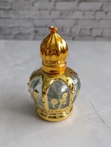 Ätherisches Öl/Parfüm Roller Flasche 15ml Blumenmuster Goldfarben Neu - Bild 1 von 2