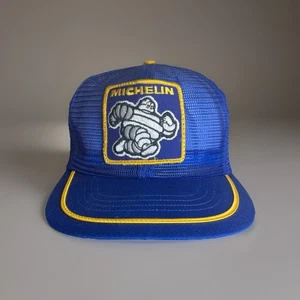 Nuevo sombrero trasero de colección Michelin Hombre Swingster Trucker Snapback malla completa hecho en EE. UU. - Imagen 1 de 9