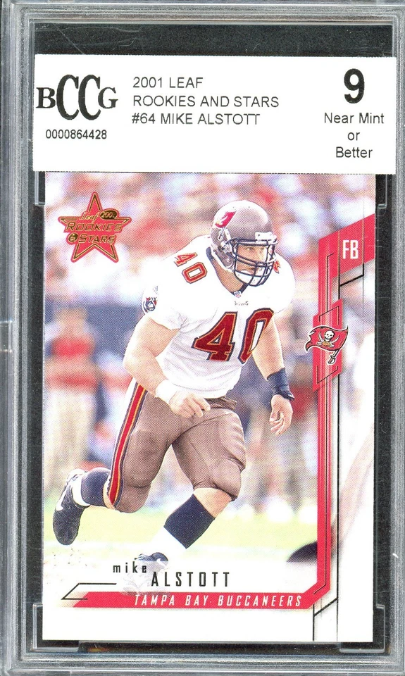 2001 Leaf Rookies & Stars - Mike Alstott #64 BCCG 9 - Image 1 of 2