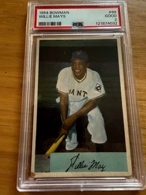 Bowman Willie Mays 1954 #89 PSA 2 HOF Foto 1 de 2