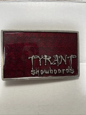 Vintage Tyrant Showboards  Metal  Belt Buckle 2007 USA - Image 1 of 4