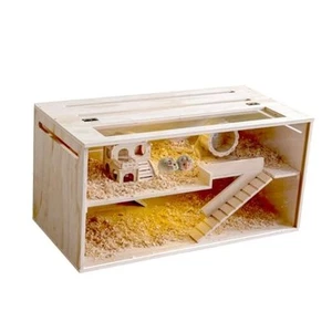 40in Hamster Cage for Rats, Hamsters, Gerbils, and Other Small Animals, Wooden - Picture 1 of 7