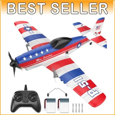 Lightweight RC Plane with Dual Motors and Gyro Stabilizer - 2 Batteries Included - Image 1 of 4