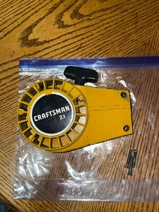 CRAFTSMAN 2.1 2.3 POULAN SUPER 25 RECOIL PULL START STARTER  W/ BOLTS OEM - Picture 1 of 3