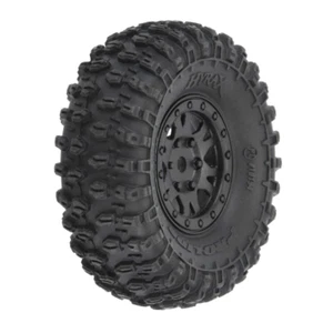 Neumáticos Pro-Line 1/24 Hyrax delanteros/traseros 1,0" montados 7 mm Black Impulse (4): SCX24 - Imagen 1 de 6