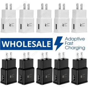 For Samsung Galaxy Adaptive Fast USB Wall Charger Block Power Adapter Wholesale - Picture 1 of 11