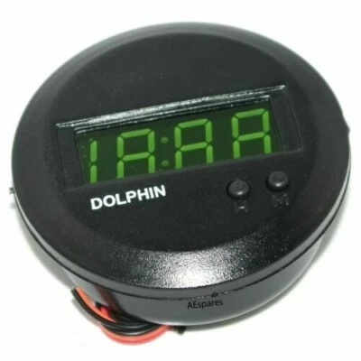 For Suzuki SJ410 SJ413 Samurai Sierra Round Dashboard Digital Clock Watch - Image 1 of 4