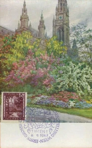 1947 - Osterreich - Carte Maximum - Vienne - Hotel de ville - Autriche -Réf.C.22 - Foto 1 di 2