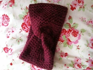 Damen Stirnband, Haarband, Kopfschmuck, Wolle, Winter Accessoire, rot - Bild 1 von 4