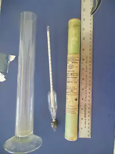 TESTER VINO VINTAGE DUJARDIN-SALLERON MUSTIMETER-CON CILINDRO IN VETRO-PARIGI FRANCIA - Foto 1 di 6