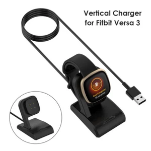 USB Charger for Fitbit Versa 3/Fitbit Sense Charging Cable Dock Station Power - Zdjęcie 1 z 12