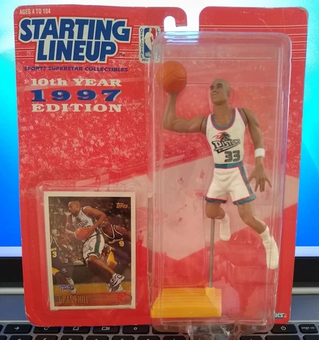 Grant Hill 1997 Kenner Starting Lineup 6-Inch Action Figure & Collector Card Cover