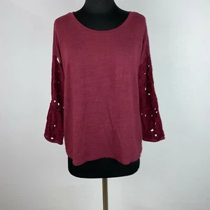 Felpa donna American Eagle L come top spacco schiena aperta maniche accentuate quasi nuova - Foto 1 di 8