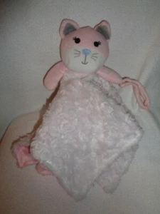 Cat Pink White swirl plush Security Blanket Pacifier Holder Forever Baby 2016 - Picture 1 of 6