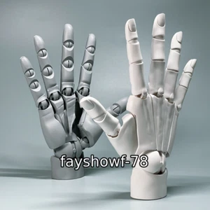 1:1 Movable Hand Model Bionic Finger Model Poseable Hands Paint Sketch Prop Gift - Picture 1 of 26