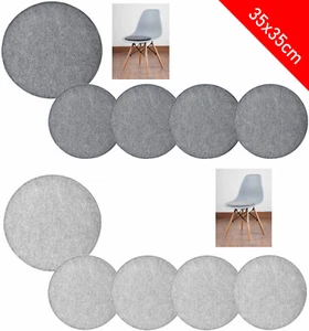 4x Filz Sitzkissen Rund Ø35cm Sitzauflage Stuhlkissen Filzkissen Stuhlpolster - Bild 1 von 19