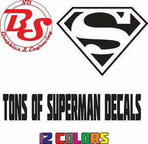 6" SUPERMAN Calcomanía de Vinilo Rojo Hijo Super Héroe iPad Portátil Ventana Adhesivo noBS - Imagen 1 de 18