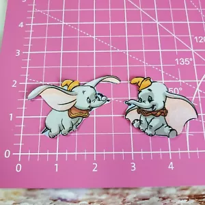 Dumbo Cute Elephant Fabric Iron-On Applique Patches For Kids, Jacket Cartoon - Picture 1 of 2