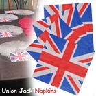 25/60 Disposable Serviettes Napkins Union Jack Flag Napkin British Royal Party