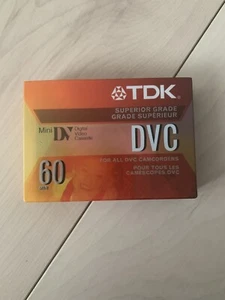 TDK DVM-60ME 60 Minute Mini DV Video Cassette - Picture 1 of 3