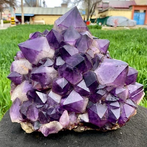21.1LB Natural amethyst Cluster Quartz Crystal backbone mineral Specimen Healing - Picture 1 of 14