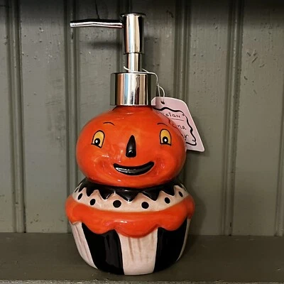 Dispensador de Sabonete Johanna Parker Happy Jack Abóbora Jack O Lanterna Halloween - Imagem 1 de 4