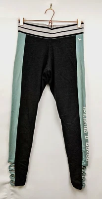 Victoria’s Secret ROSA Leggings Mujer’s M Gris Oscuro Brezo Tirantes Logo Foto 1 de 4