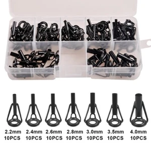 Fishing Rod tips Repair Kit Fishing Rod Guides Fishing Pole Rod replacement Kit - Picture 1 of 21