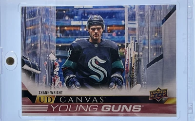 2022-23 Upper Deck Series 2 Shane Wright UD Canvas Young Guns Rookie Card #C228. - Image 1 of 4