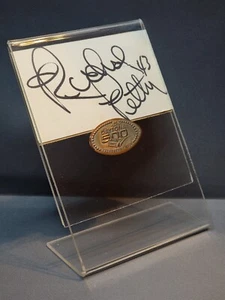 Richard Petty Signed Business Card - Autograph On A In Black Ink, #43 - Picture 1 of 5