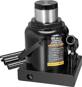 Torin 50 Ton L ow Profile Hydraulic Bottle Jack Welded Heavy Duty, Black, A - Foto 1 di 10