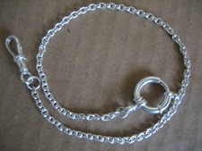 Vintage Unique  S/Silver  Pocket  Watch Chain  11.1/2in. Long