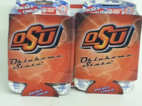 NCAA Oklahoma State Cowboys Can Coolers, Coozie, Koozie, Coolie, NEW (Set of 2) Cover