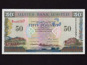 Northern Ireland:P-338,50 Pounds,1997 * Ulster Bank * UNC * - Picture 1 of 2