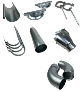 Dachrinnenset Titanzink Komplettset 4 m - 12 m 6tlg/333 7tlg/280 8tlg/250 - Bild 1 von 12