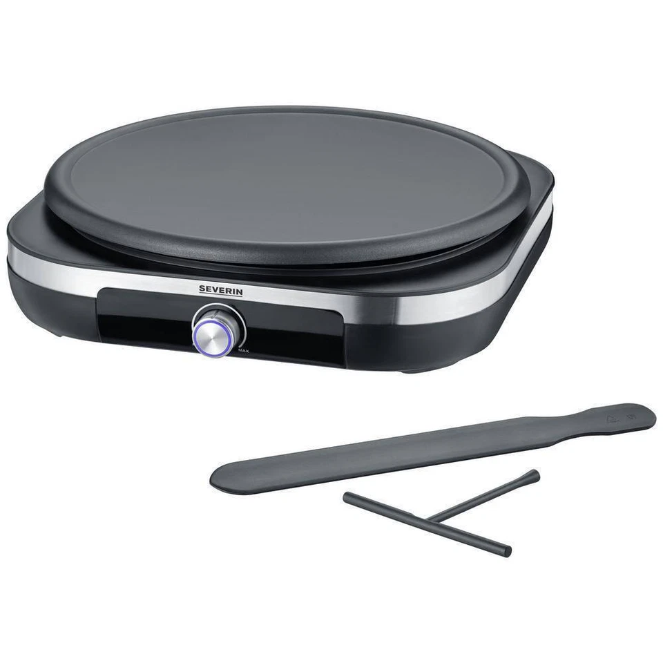 Severin CM 2199 Crêpes Maker | Crepeseisen, 1,500 W - Schwarz
