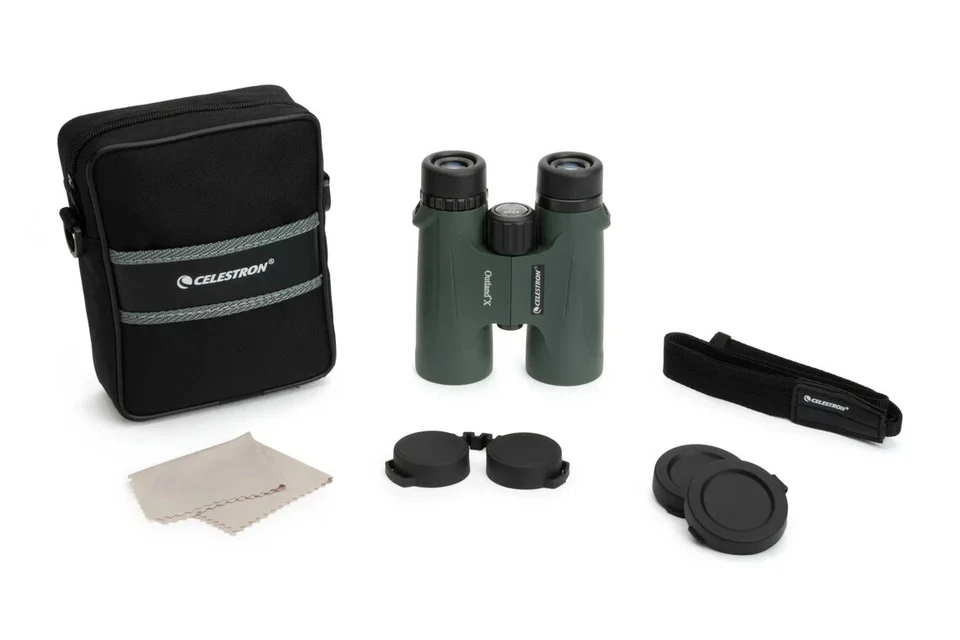 Celestron 10x42 Outland X Green Waterproof & Fogproof MC BaK-4 Binoculars - Image 1 of 4